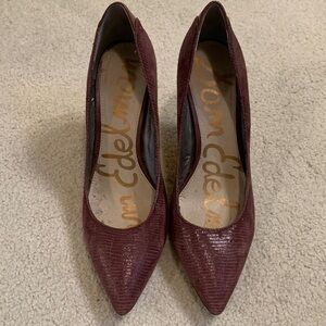 Sam Edelman Purple Suede Pump Size 8.5